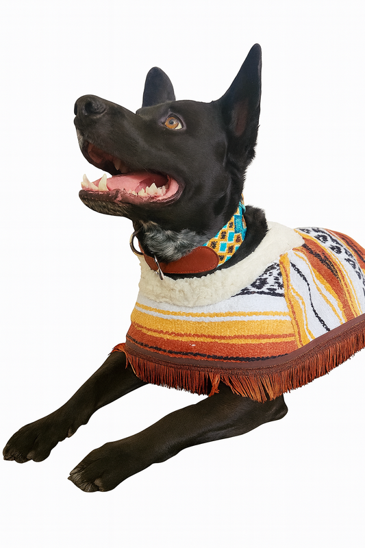 Dog Poncho/Zarape (12pcs.) With Fur! Con Borrega!