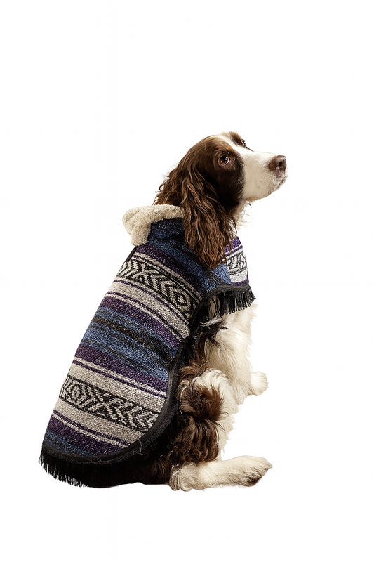 Mexican Sarape Poncho with Soft Fur Lining – For Dogs- Variety Pack