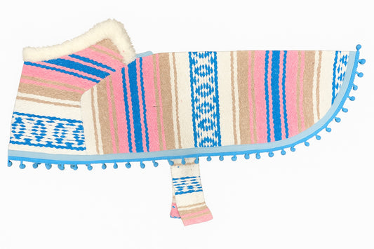 Pink/Tan/Blue with Fur